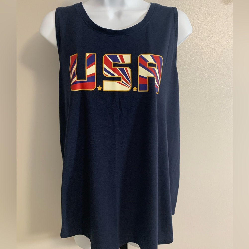 Xersion Navy Relaxed Tank